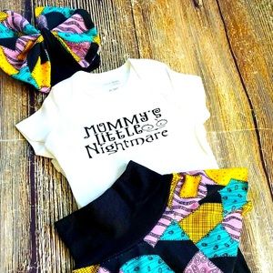 Handmade with love baby set nightmare before xmas